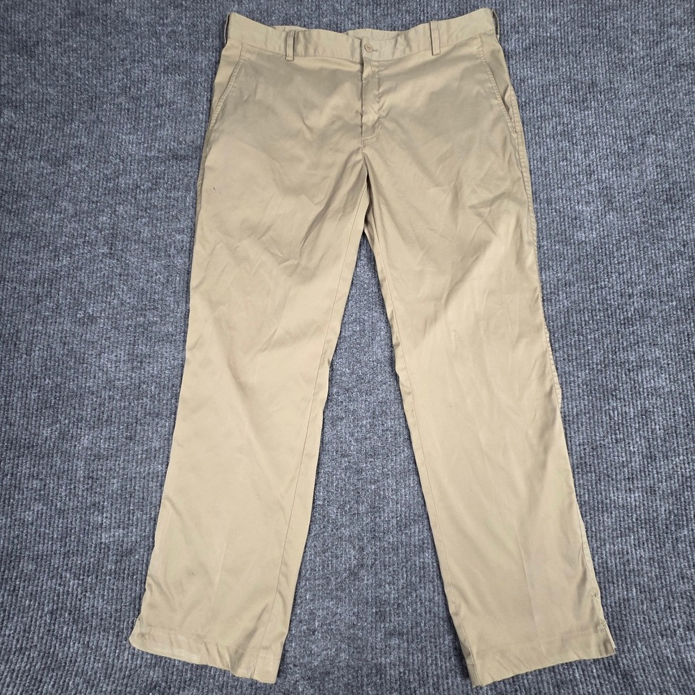 Nike‎ Golf Dri-Fit Mens 38x30 Tan Chino Style Athletic Golf Pants